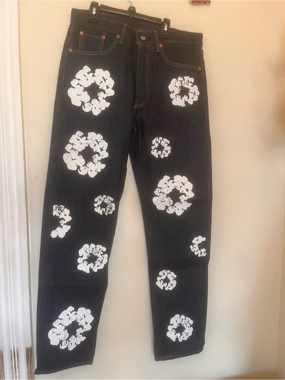 denim tears indigo jeans dark wash selvedge 31x32  bottoms